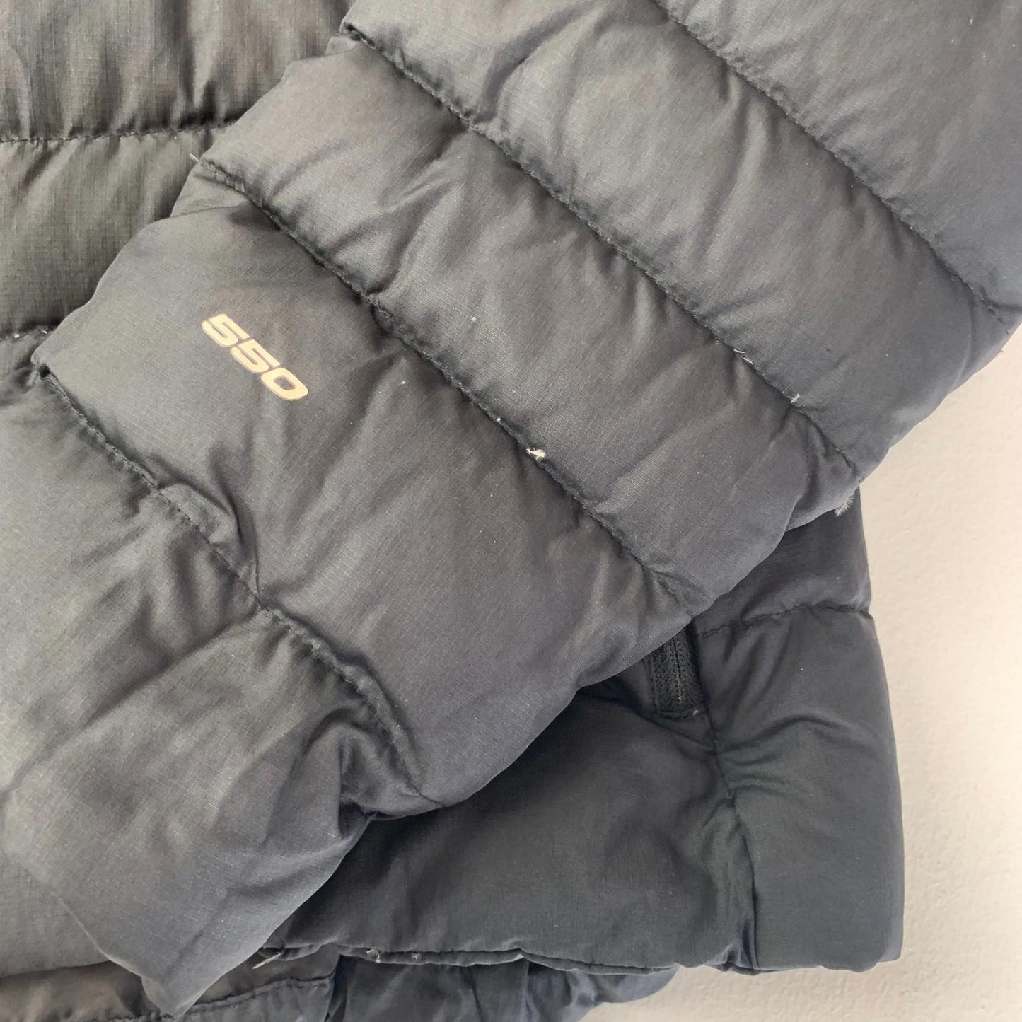 The North Face Puffer Jacket Hooded Insulated Black Women's Size L