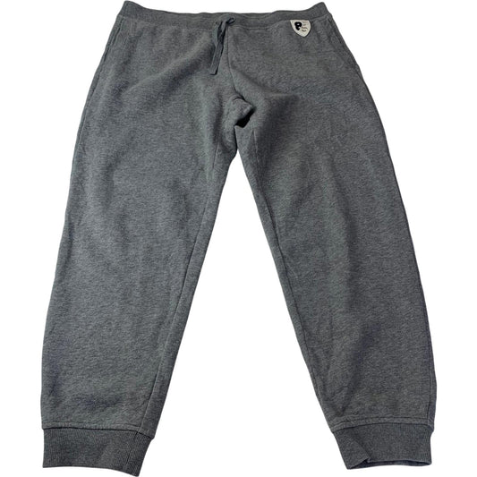 Tommy Hilfiger Sweatpants Joggers Grey Ribbed Cuffs Drawstring Women Large