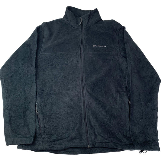 Columbia Fleece Jacket Full Zip Warm Black Men’s L