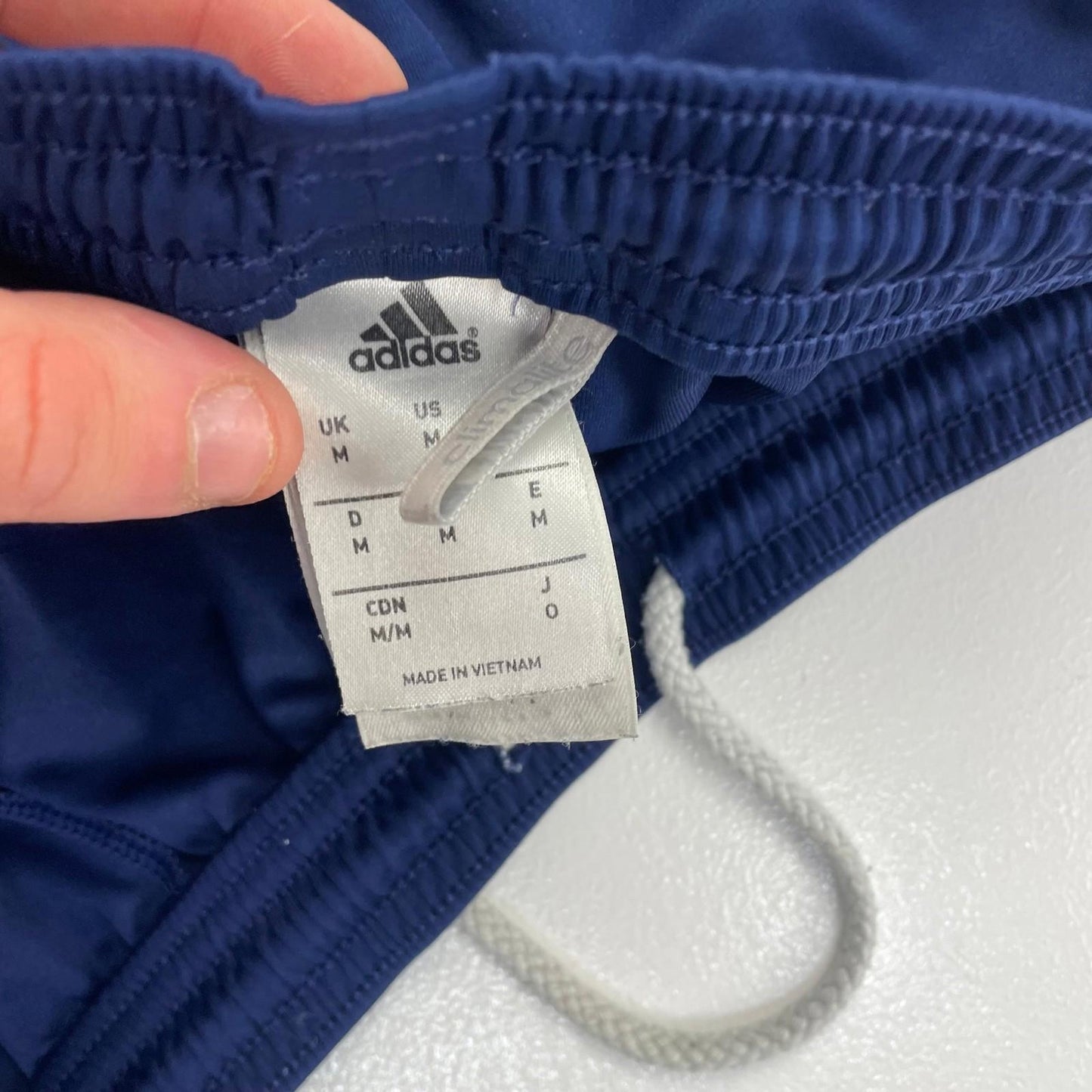 ADIDAS Activewear Shorts Athletic Blue Striped Men's UK M