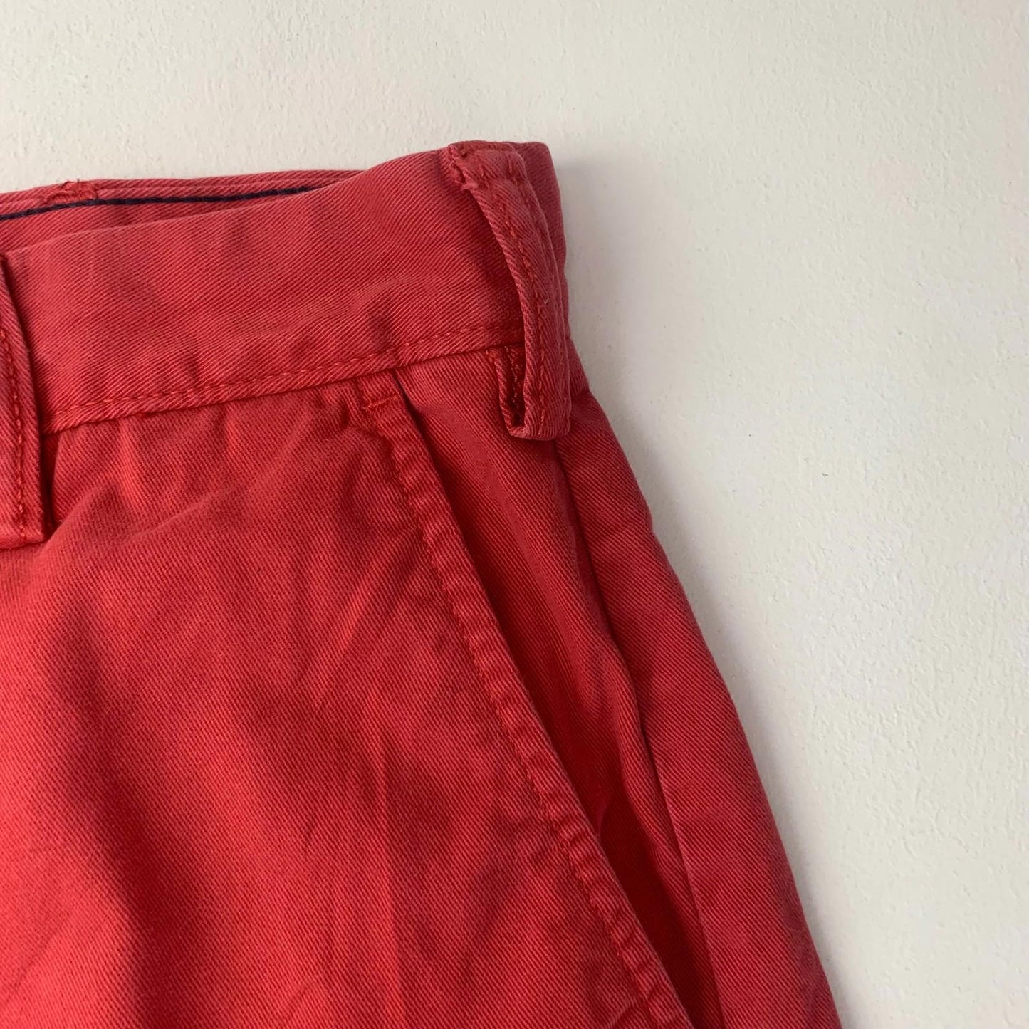 Nautica Chino Shorts Classic Fit Summer Red Casual Mens 36W