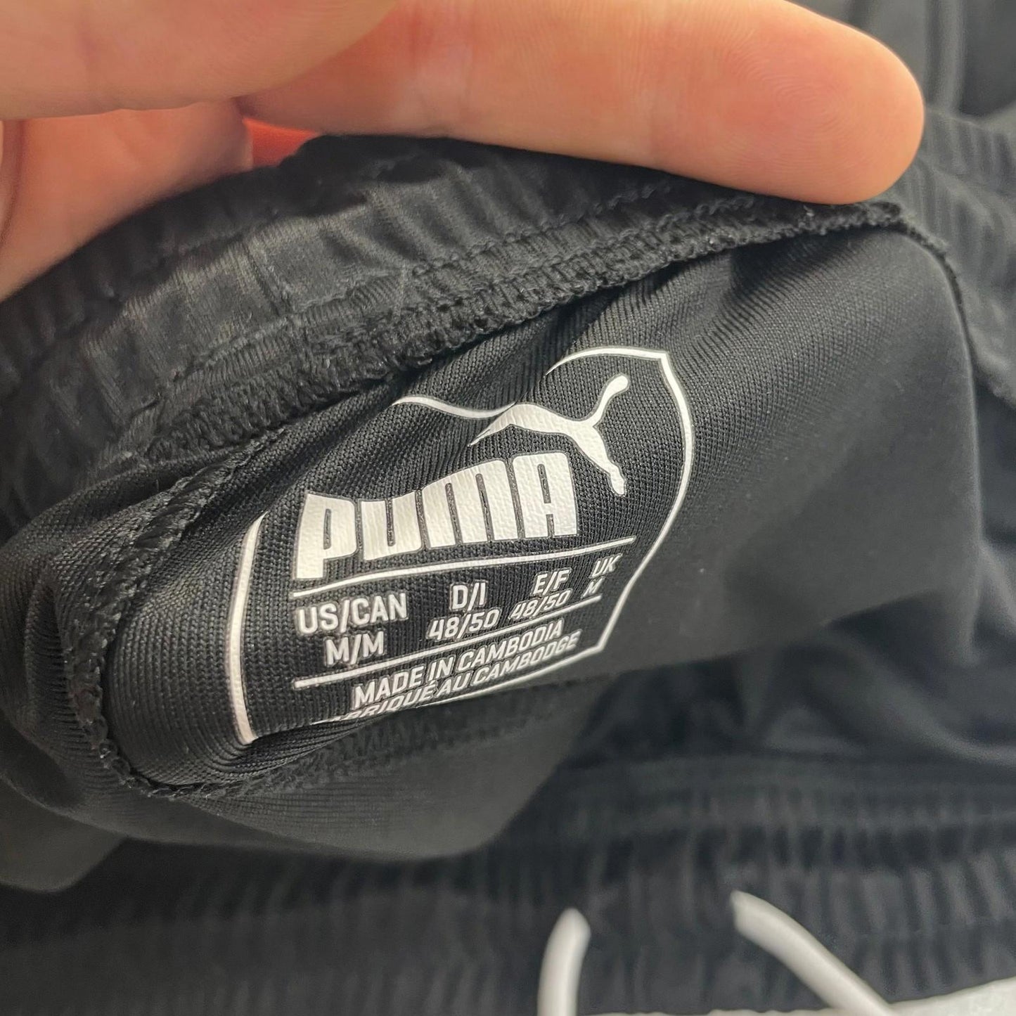 Puma Oxford United Activewear Shorts Drawstring Black Mens Medium