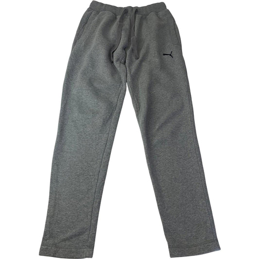 Puma Sweatpants Joggers Drawstring Logo Grey Womens M