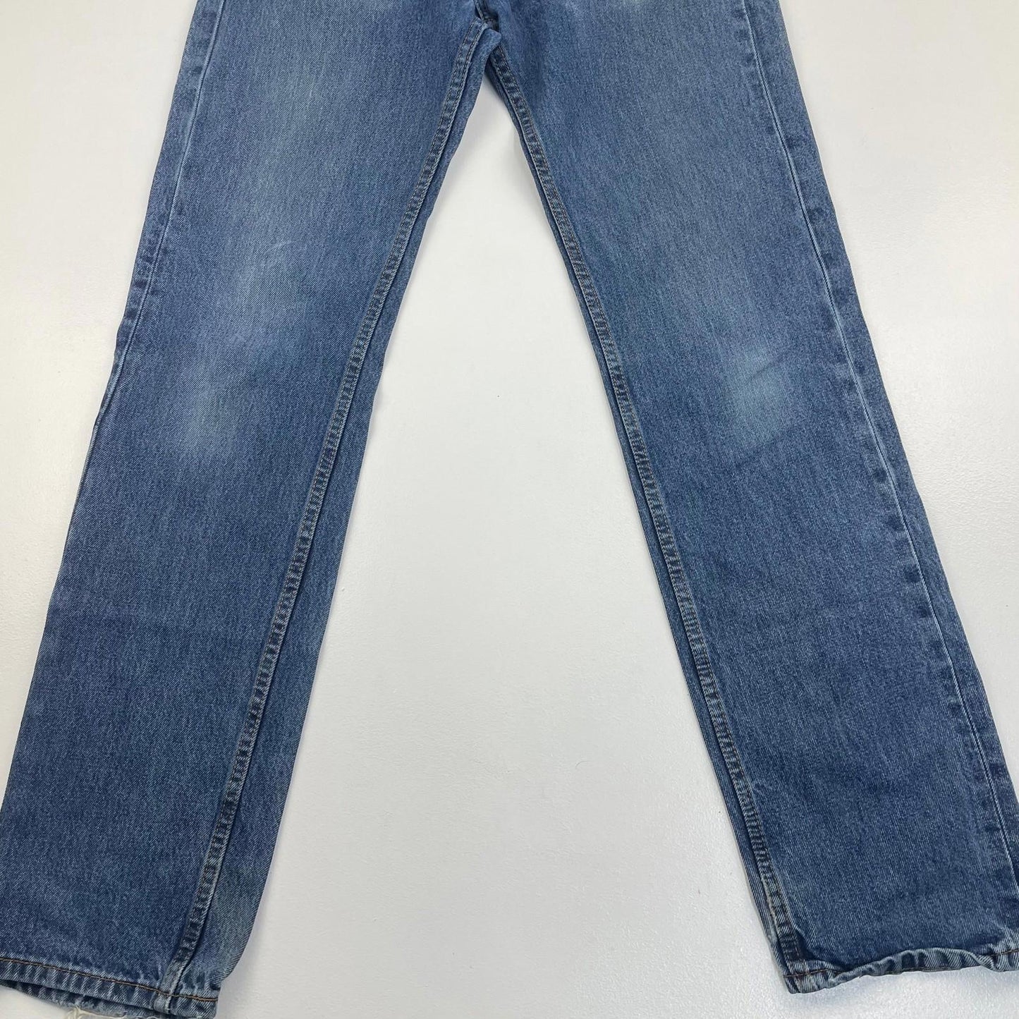 LEVI'S 505 Jeans Straight Regular Fit Blue Denim Classic Mens W32 L36