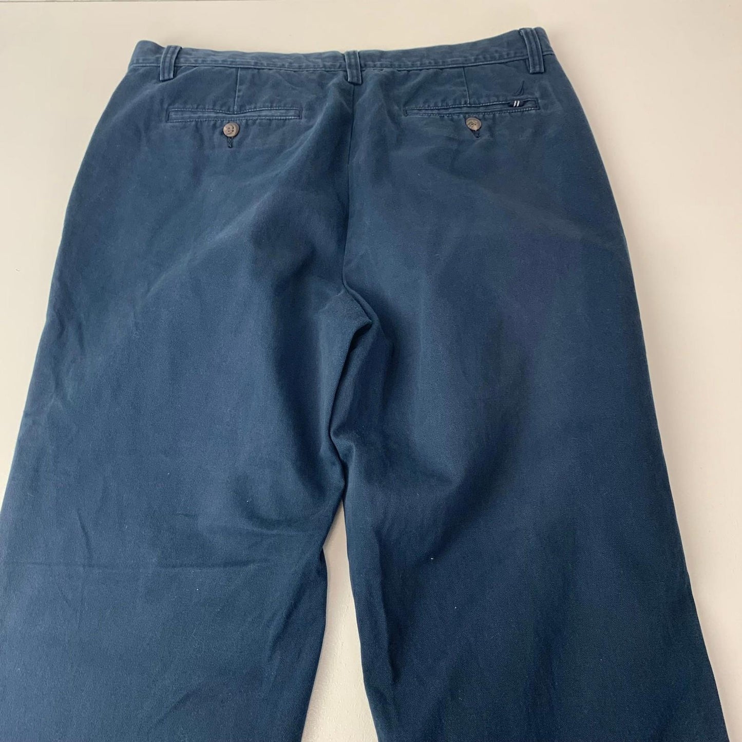 Nautica The Deck Pant Classic Chino Navy Blue Mens W34 L32