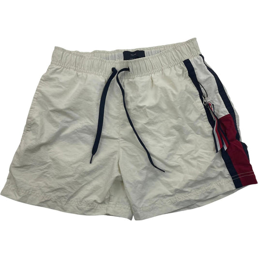Tommy Hilfiger Swim Shorts Slim Fit Colourblock White Red Blue Mens Medium