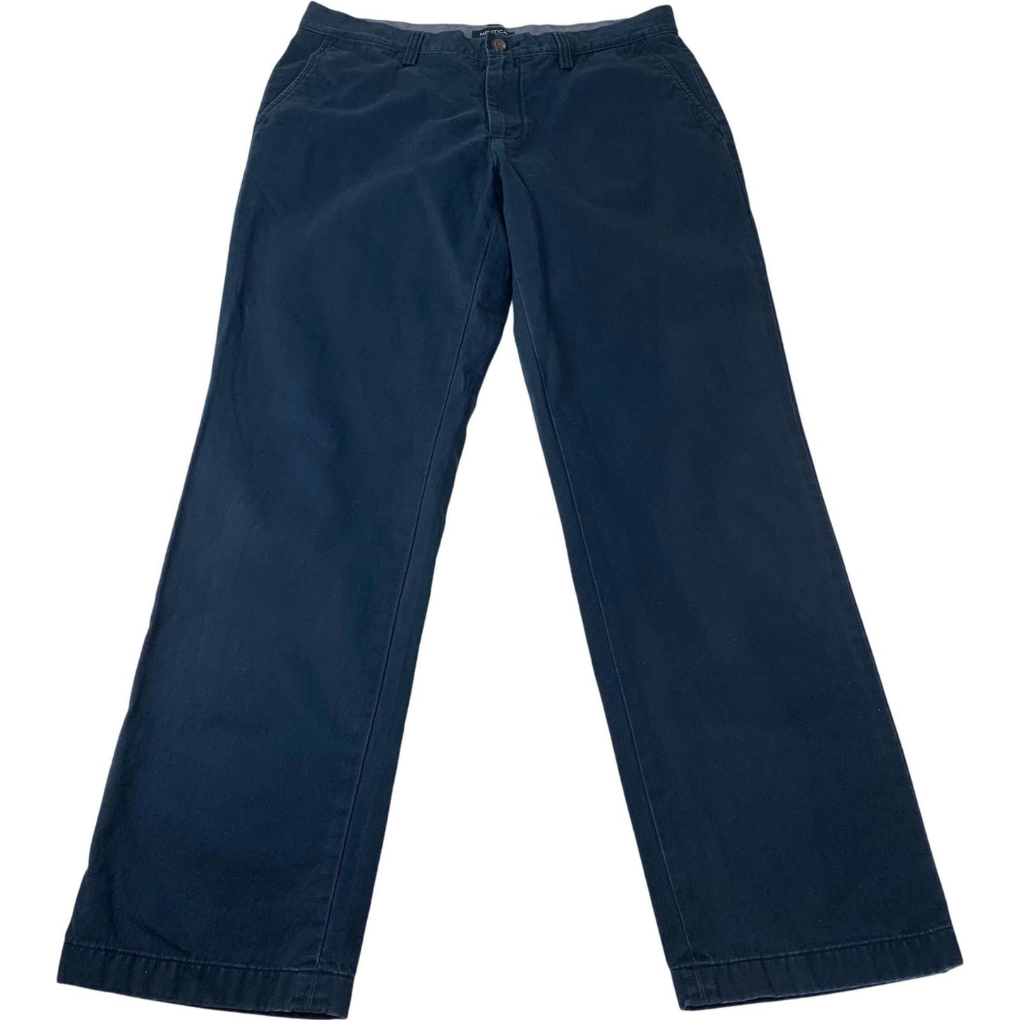 Nautica The Deck Pant Classic Chino Navy Blue Mens W34 L32