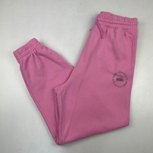 DIESEL Womens Pink Joggers , Jogging Bottoms , Size Medium