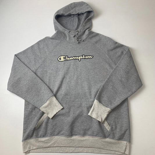 Women’s CHAMPION Hoodie / Grey / XL / Spellout