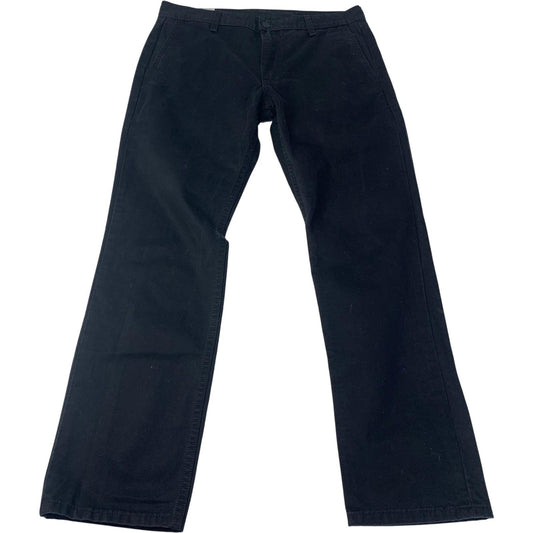 Levi's Original Chino Straight Leg Black Trousers Mens 33x30