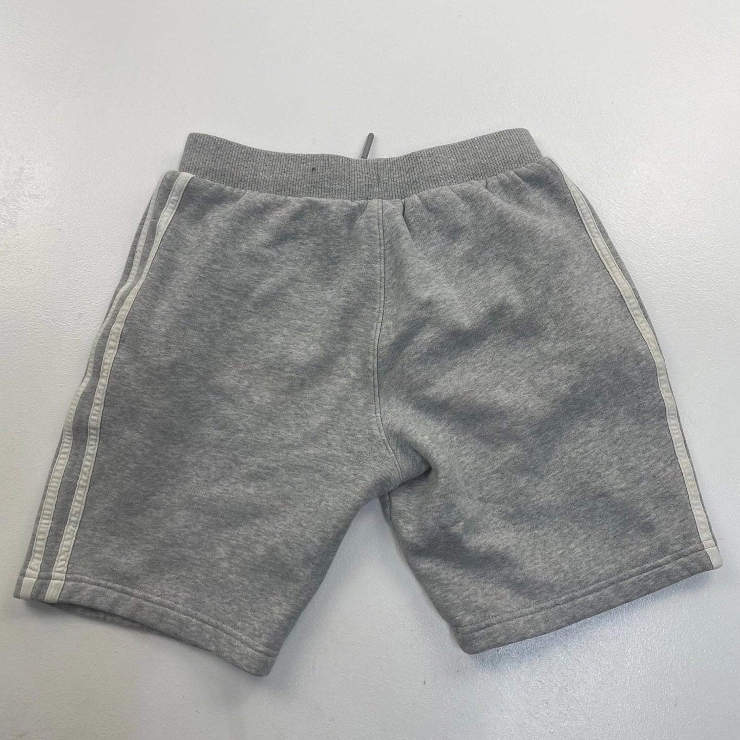 Adidas Kids Sweat Shorts Grey Elastic Waist Boys UK 11-12 M