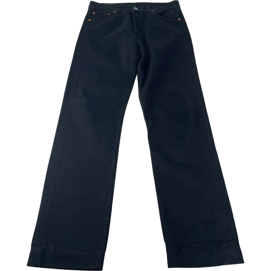 Levi's 501 Jeans Classic Straight Black Denim Mens W30 L32