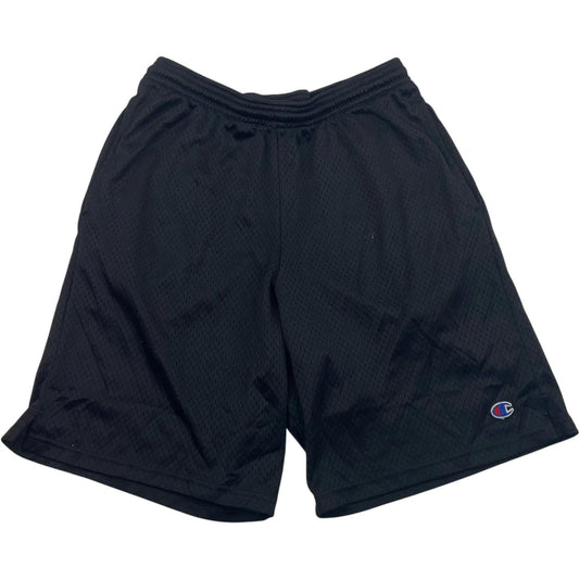 CHAMPION Athletic Shorts Mesh Sport Black Mens Small S