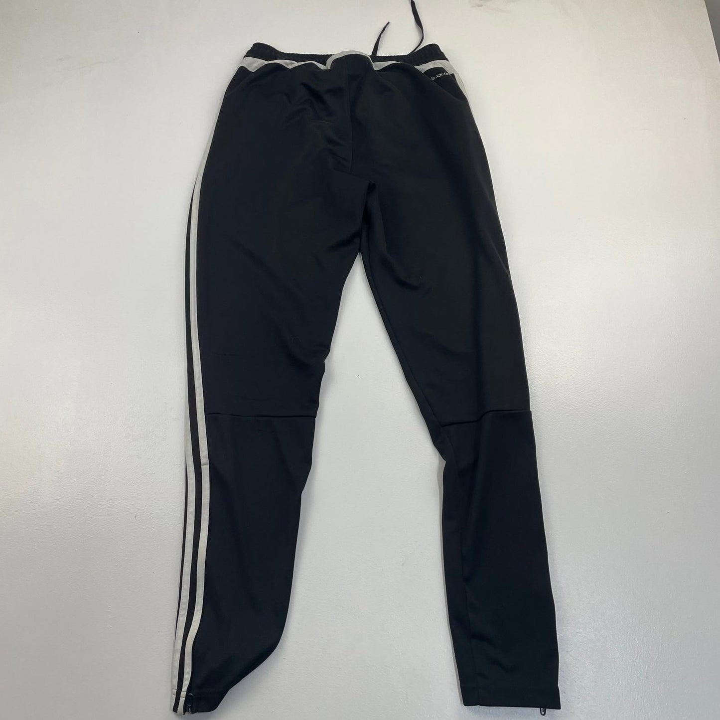 Adidas Track Pants Joggers Classic Black Stripes Mens Small