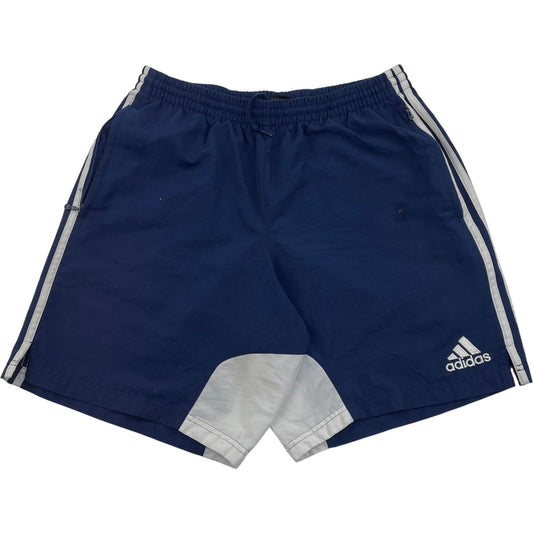 ADIDAS Sports Shorts Elastic Waist Blue Training Gym Casual Mens L
