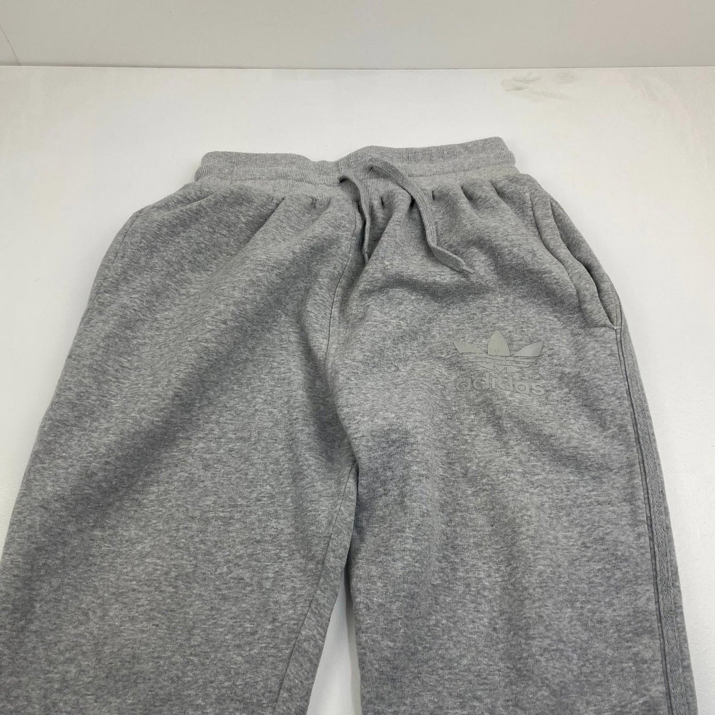 Adidas Sweatpants Joggers Grey Drawstring Elastic Mens Large