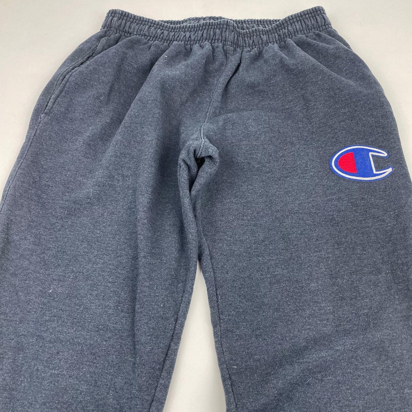 Mens CHAMPION Blue Joggers , Big Logo , Size Medium