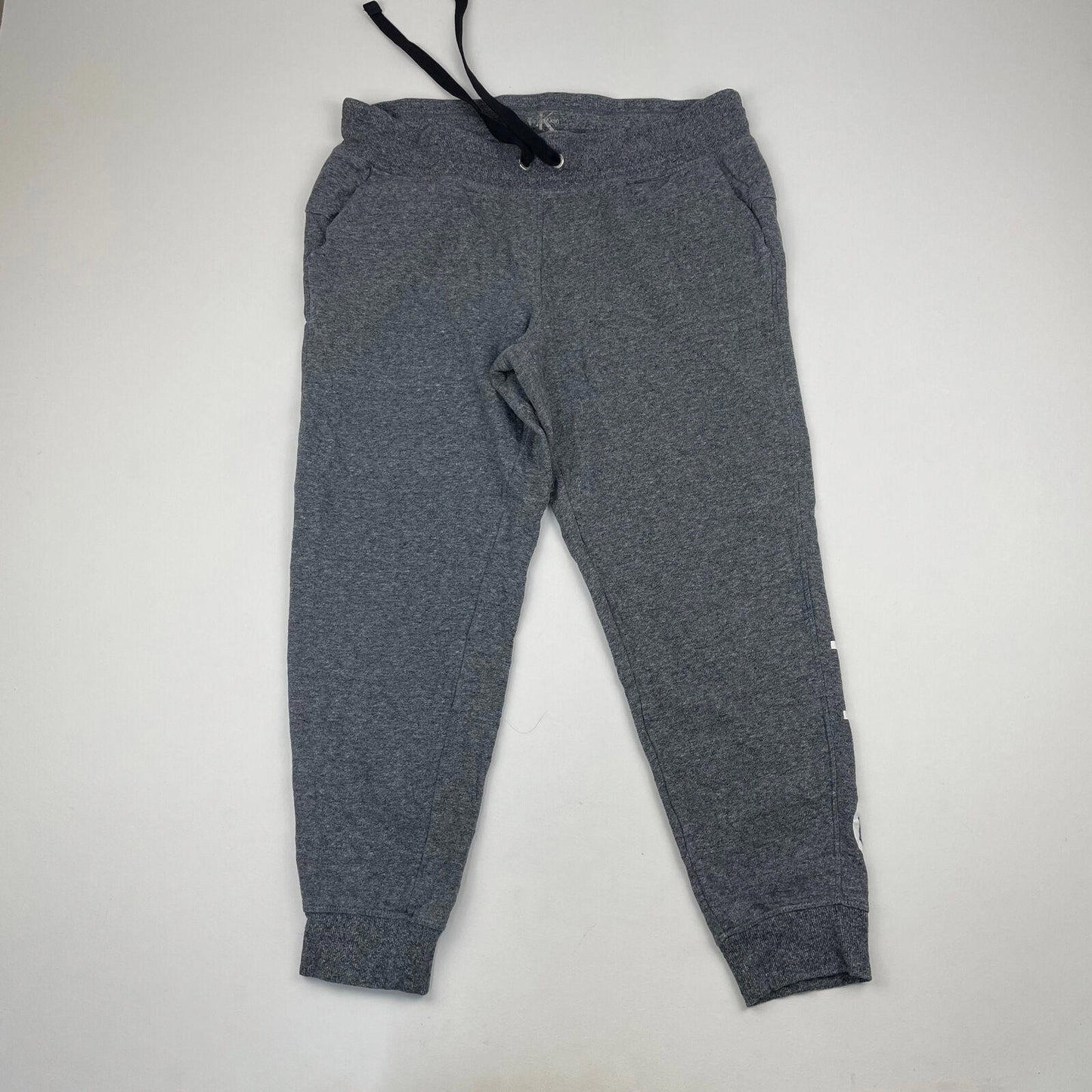 Women’s CALVIN KLEIN Grey Joggers , Sweatpants , Cropped Fit , Size L