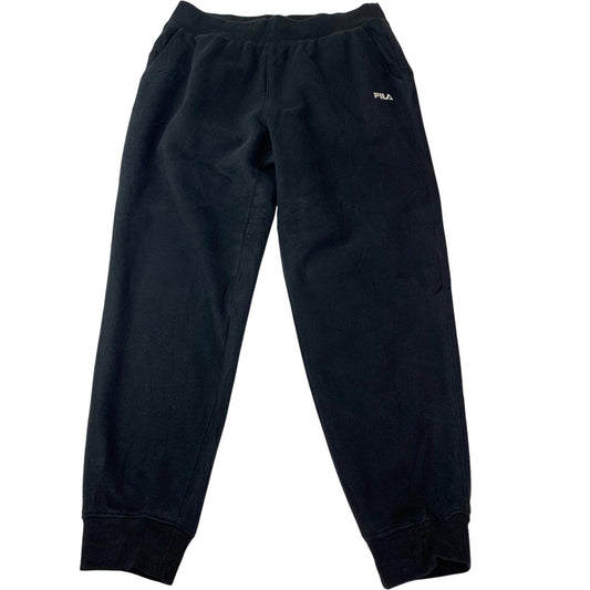 FILA Jogger Sweatpants Black Elastic Waist Womens UK L