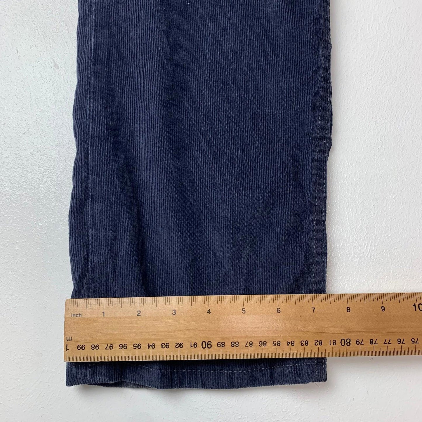 Levi's 514 Corduroy Trousers Straight Fit Navy Blue Men's W32 L32