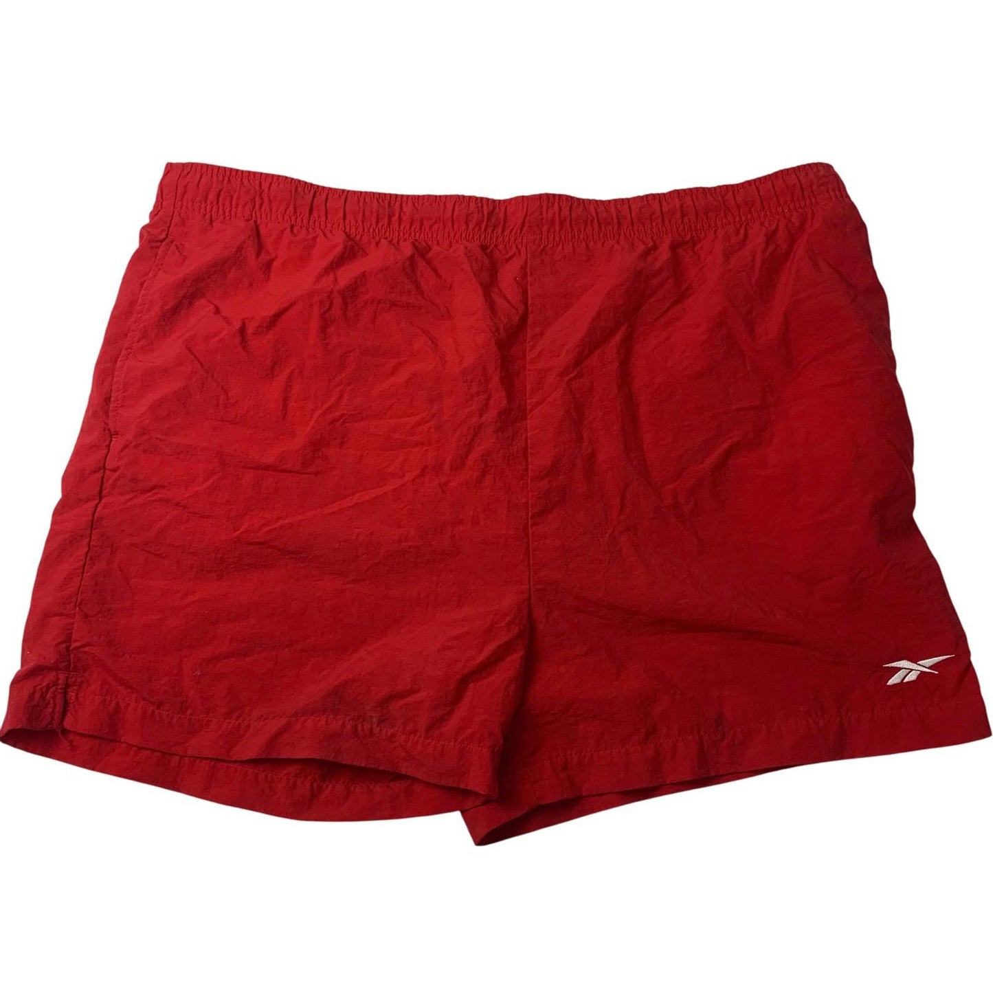 REEBOK Swim Shorts Retro Red Mesh Lined Lightweight Mens XL