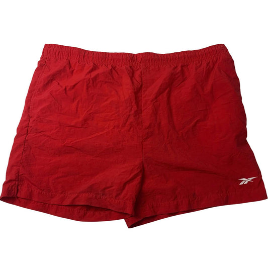 REEBOK Swim Shorts Retro Red Mesh Lined Lightweight Mens XL