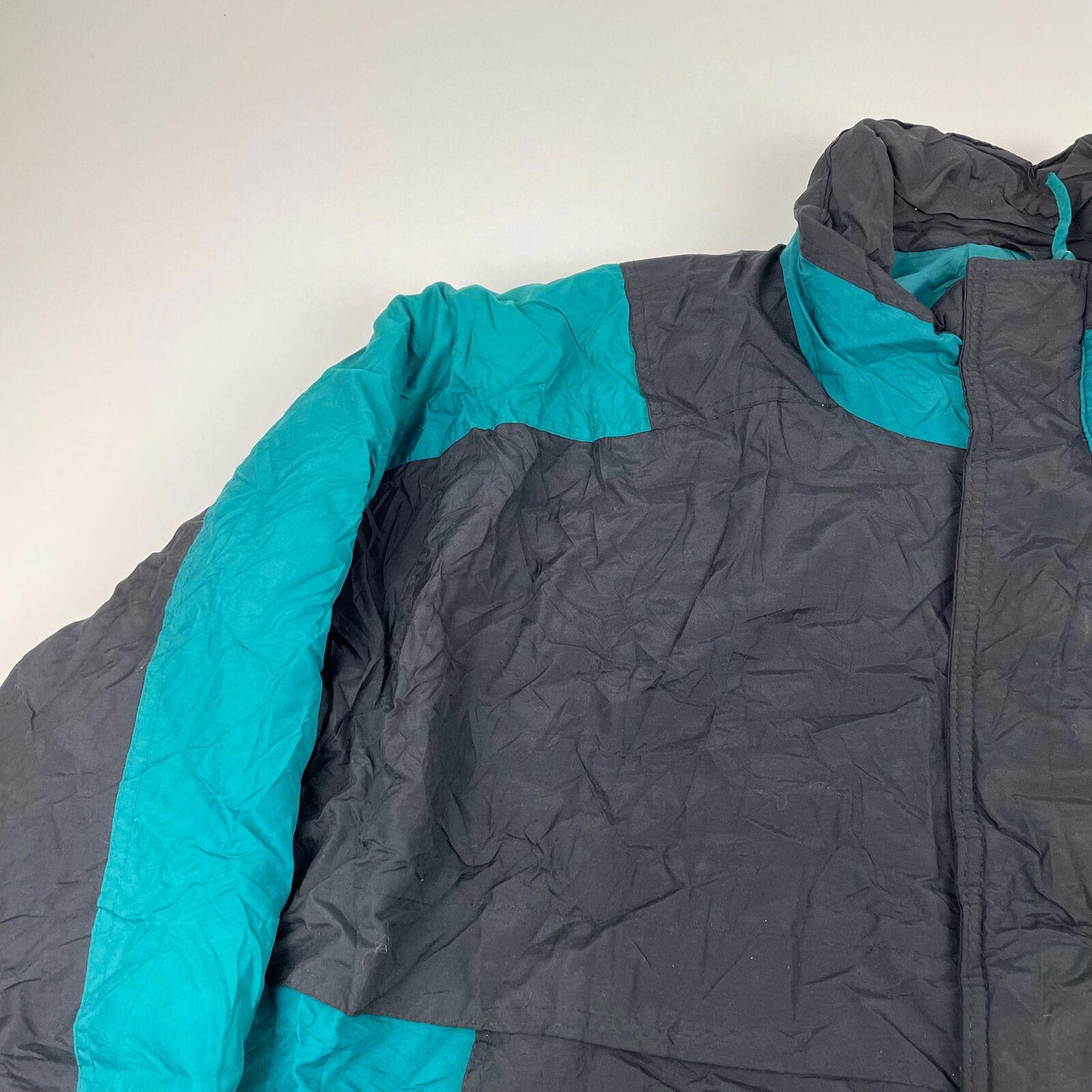 Vintage Men’s STEEP SLOPE Ski Jacket , Black & Green , Size 2XL
