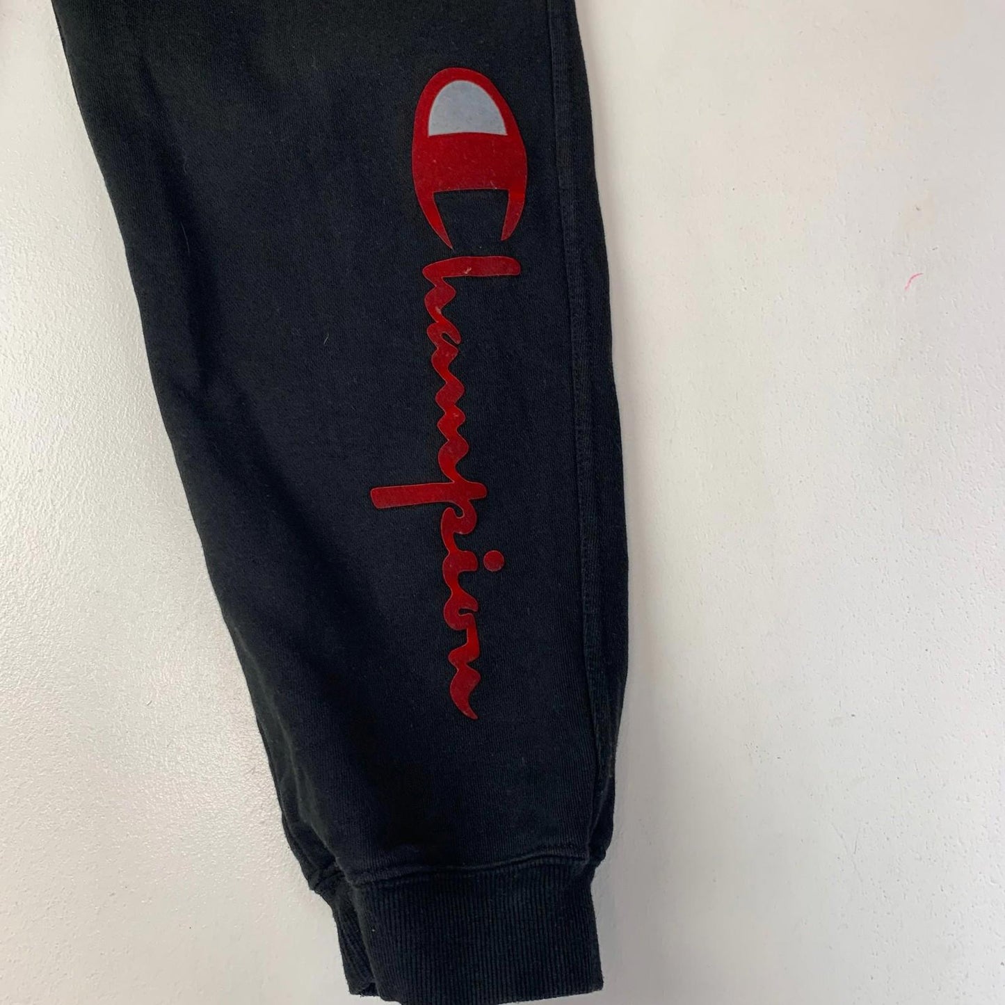 Champion Activewear Trousers Joggers Casual Black Unisex Kids XL