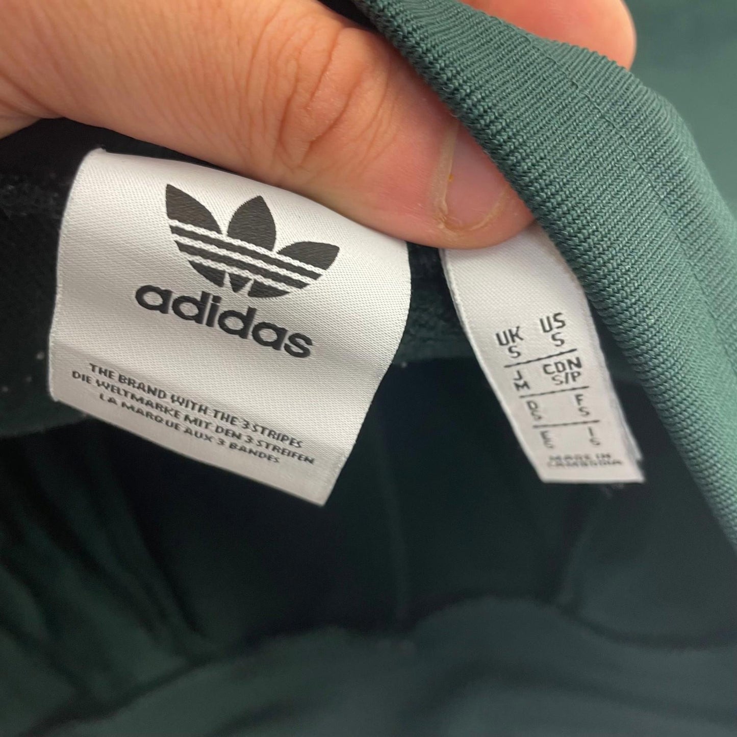 Adidas Men's Shorts Trefoil Tape Drawstring Green Size Small S