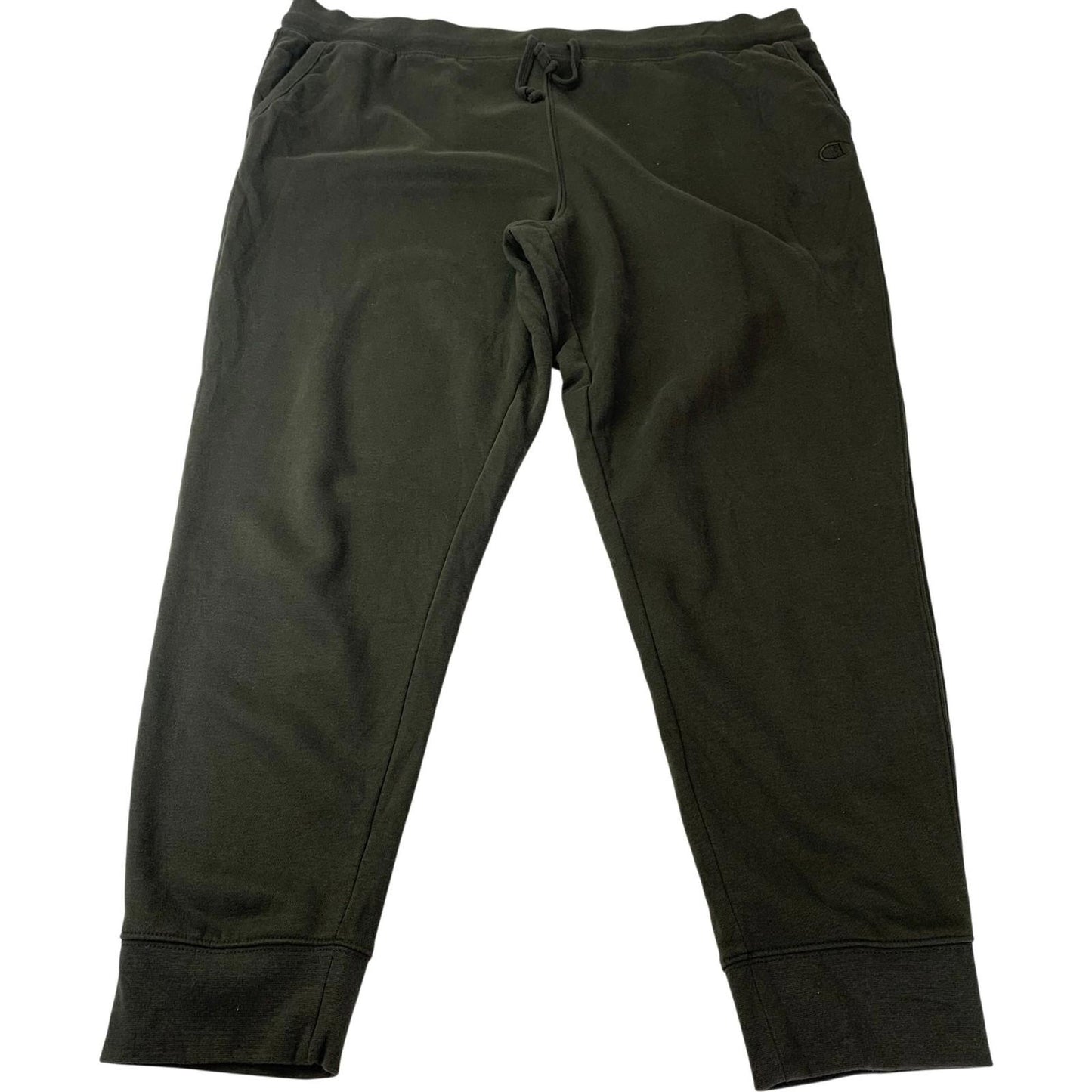 Champion Jogger Sweatpants Drawstring Khaki Green Women XXL