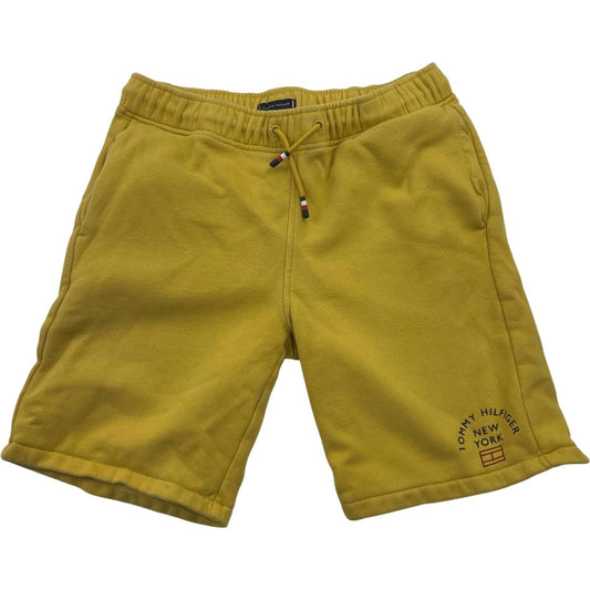 Tommy Hilfiger Boys Sweat Shorts Casual Yellow Elastic Age 16Yrs
