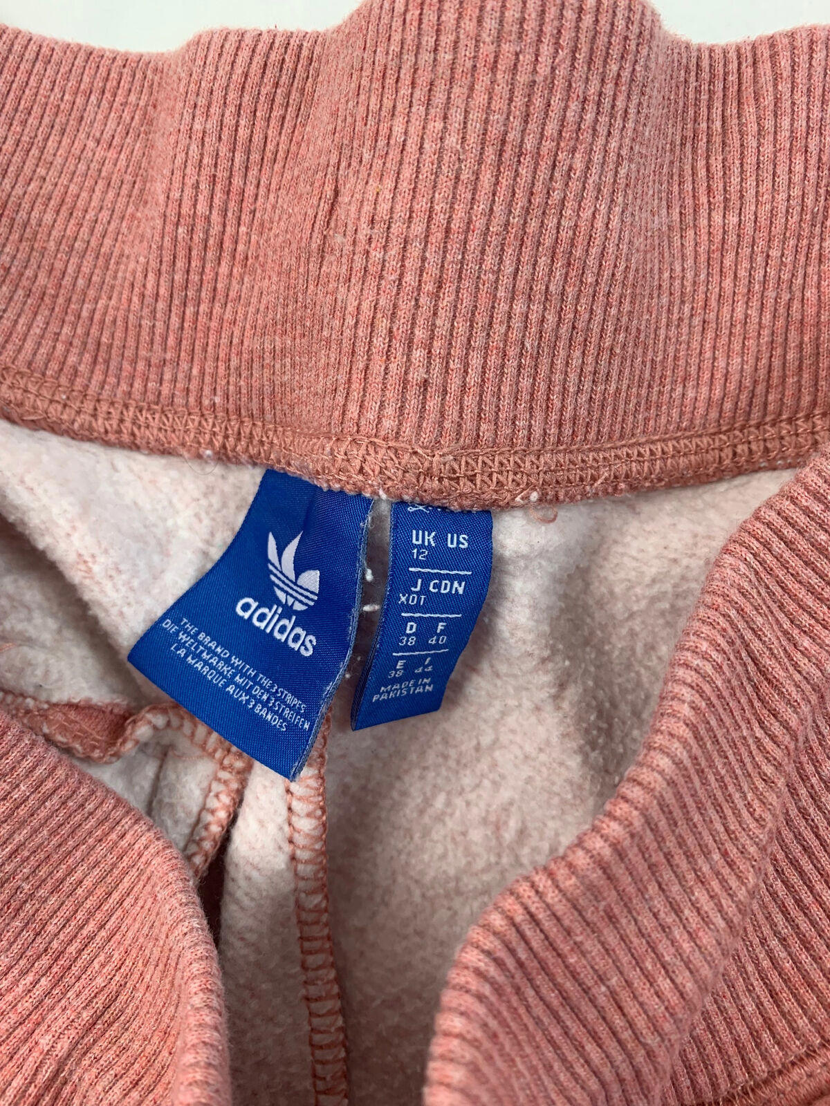 Women’s ADIDAS joggers / Pink / Rose / uk12 / M / Tapered Fit / Cuffed Ankles