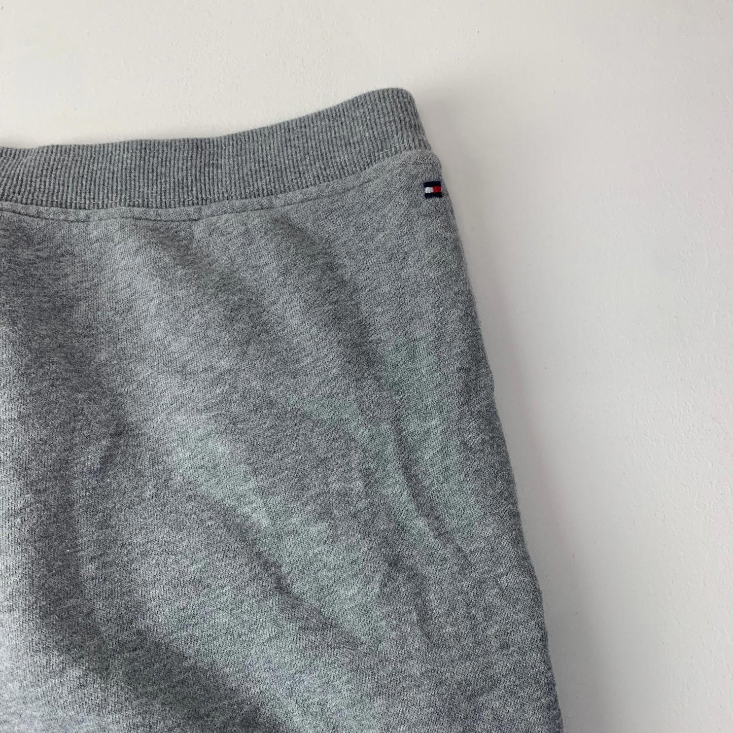 Tommy Hilfiger Sweatpants Joggers Grey Ribbed Cuffs Drawstring Women Large