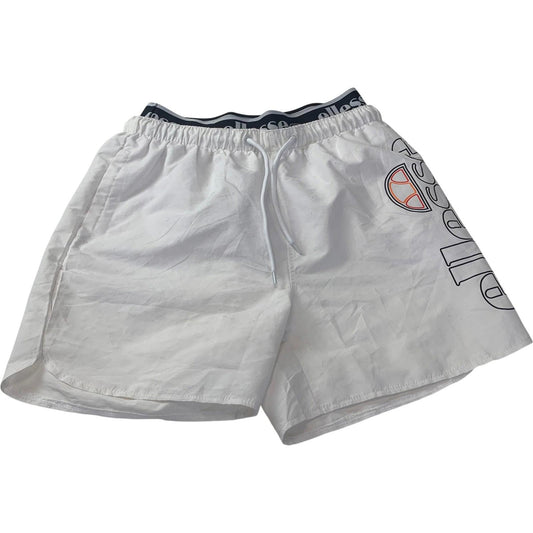 Ellesse Swim Shorts Logo White Men's Sportswear UK XS