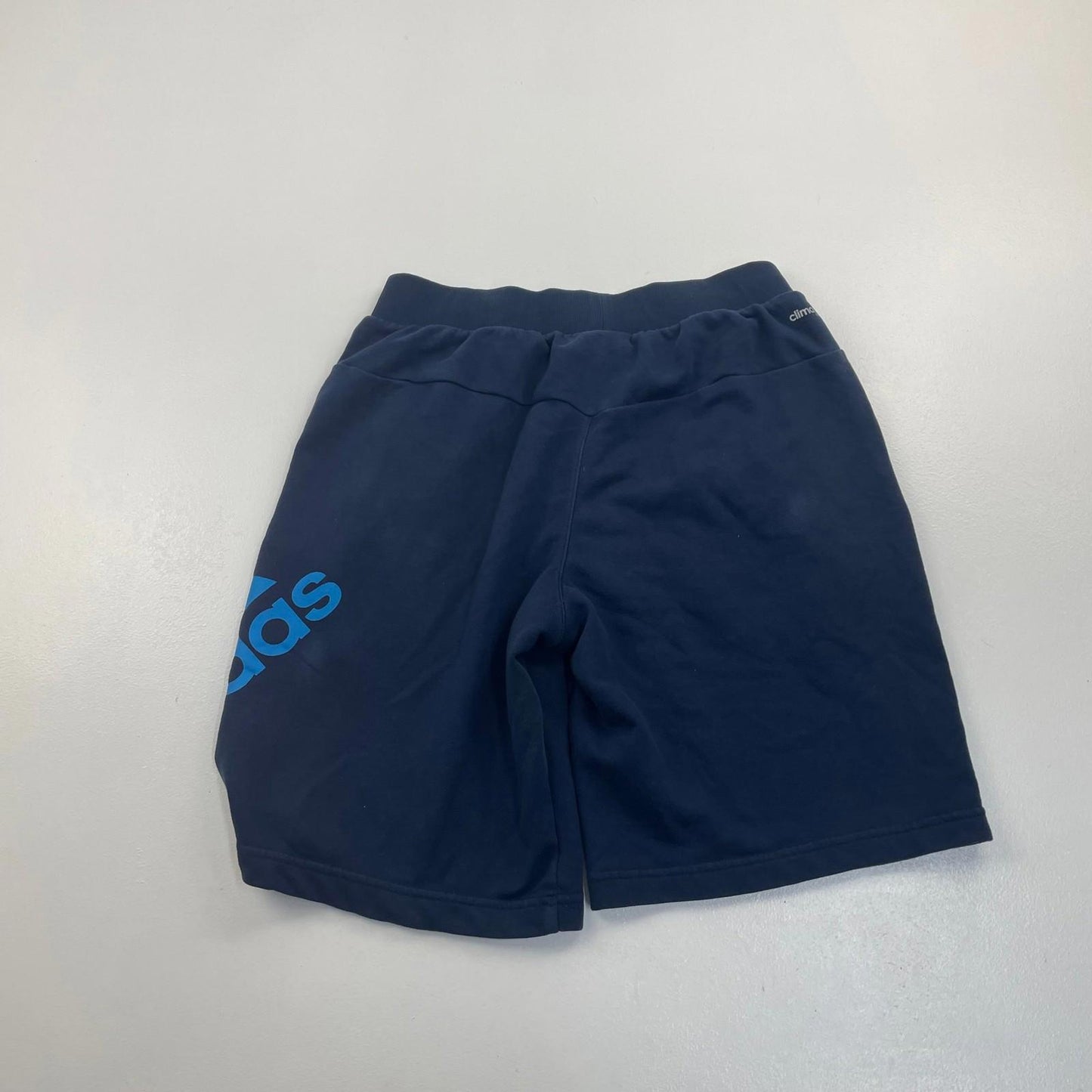 Adidas Climalite Logo Shorts Blue Casual Athletic Mens Size S