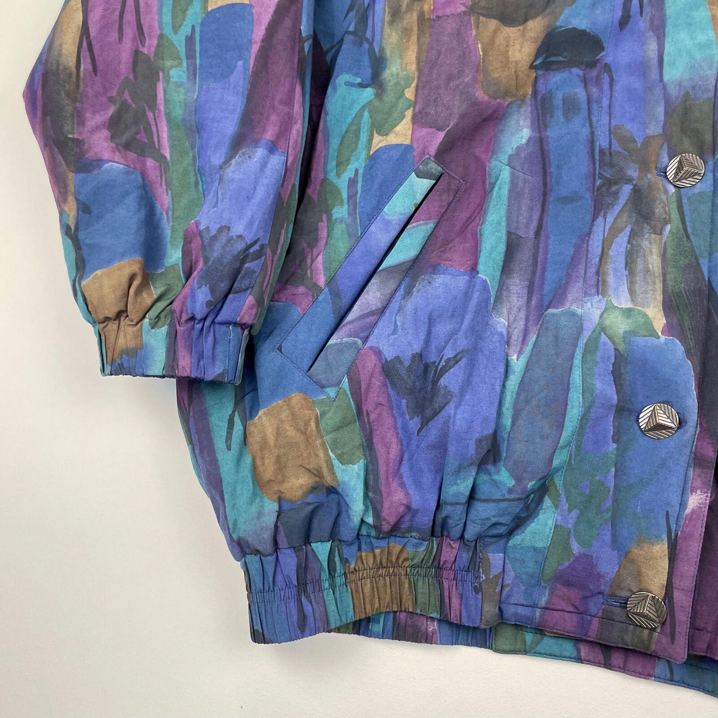 Women’s Vintage Funky Print Pattern Jacket , Size UK 14