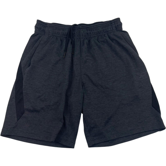 REEBOK Athletic Shorts Mesh Detail Grey Drawstring Mens Small