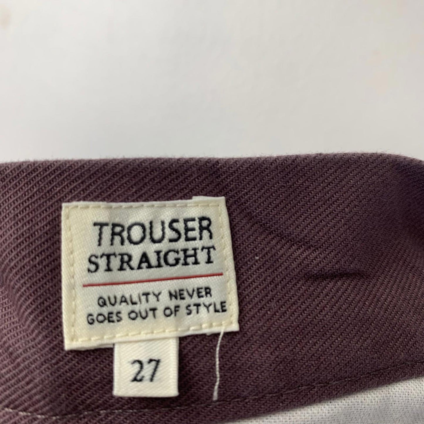 Levi's Made & Crafted Women's Straight Trousers Purple Cotton Size 27 X 30