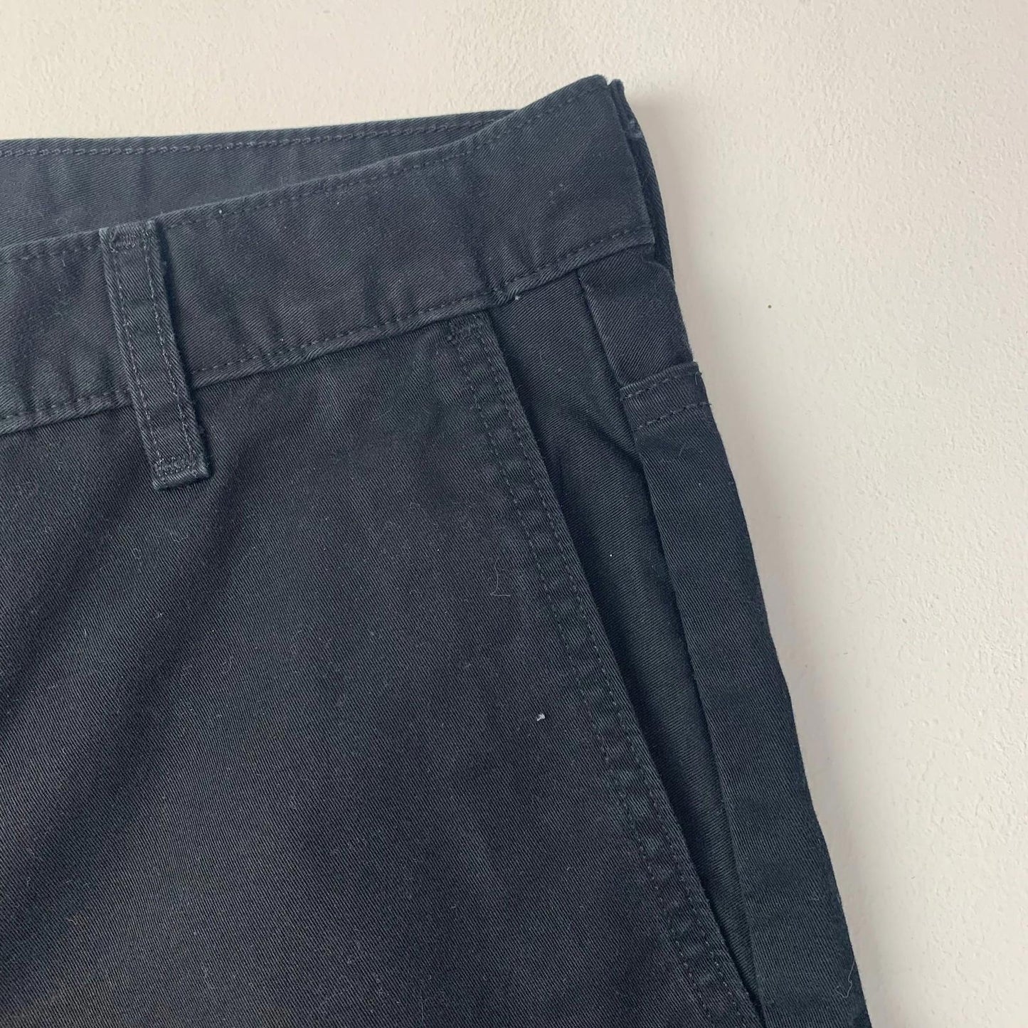 Levi's Original Chino Straight Leg Black Trousers Mens 33x30