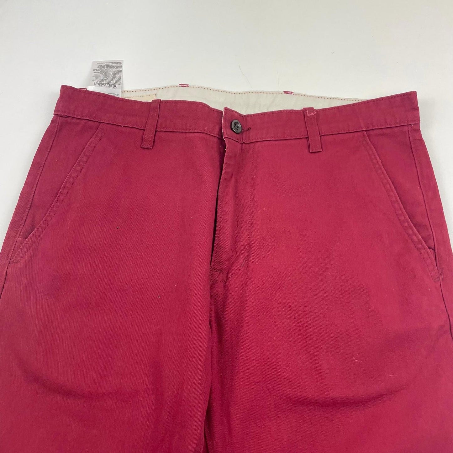 LEVI'S Chino Trousers Casual Straight Red Mens W33 L32