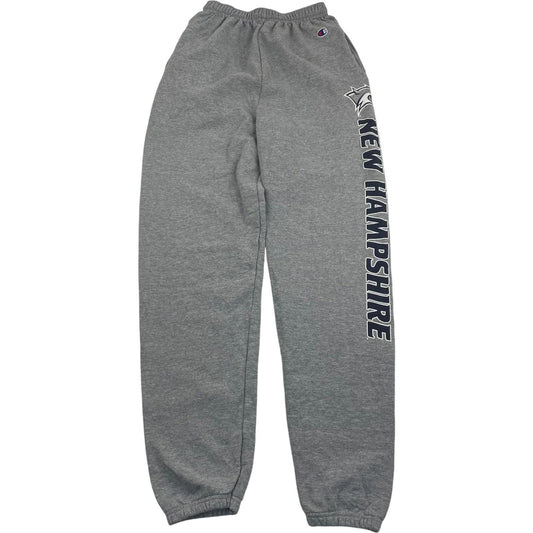 CHAMPION Authentic Jogger Sweatpants New Hampshire Graphic Grey Mens S