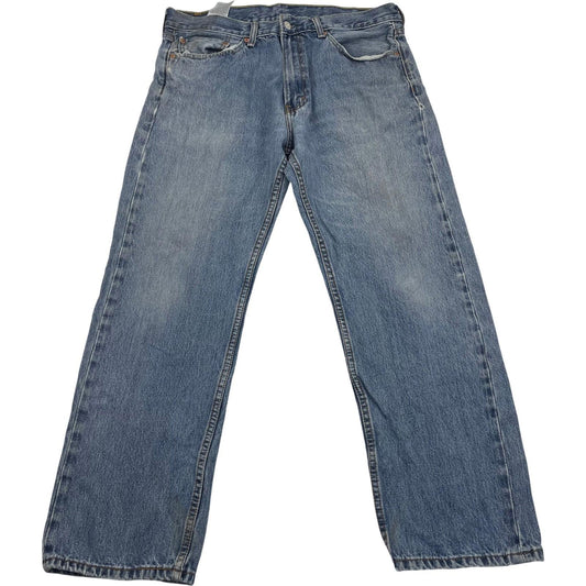 LEVI'S 505 Jeans Classic Straight Fit Vintage Blue Denim Mens W36 L30