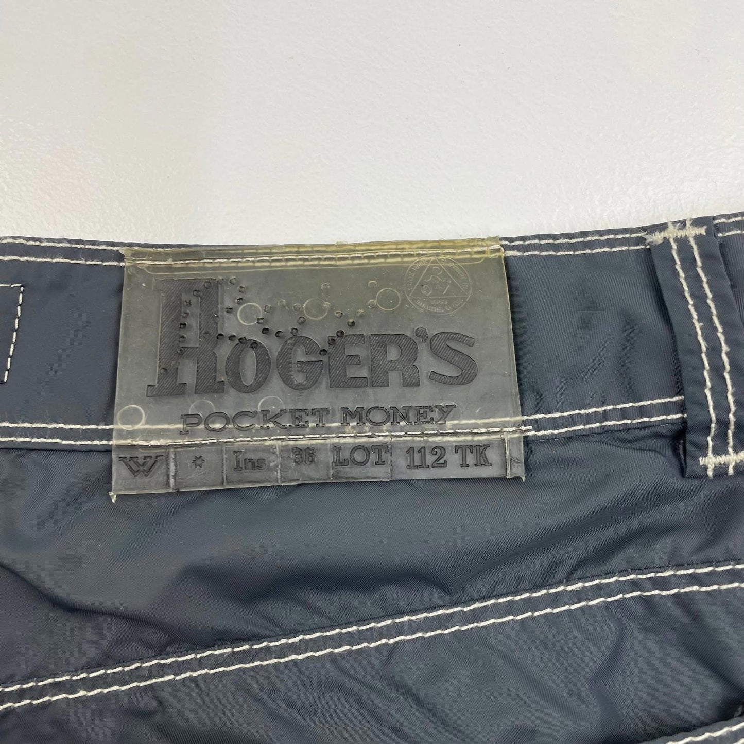 ROGERS Swim Shorts Mesh Lined Retro Grey Men's EU 42 UK 32