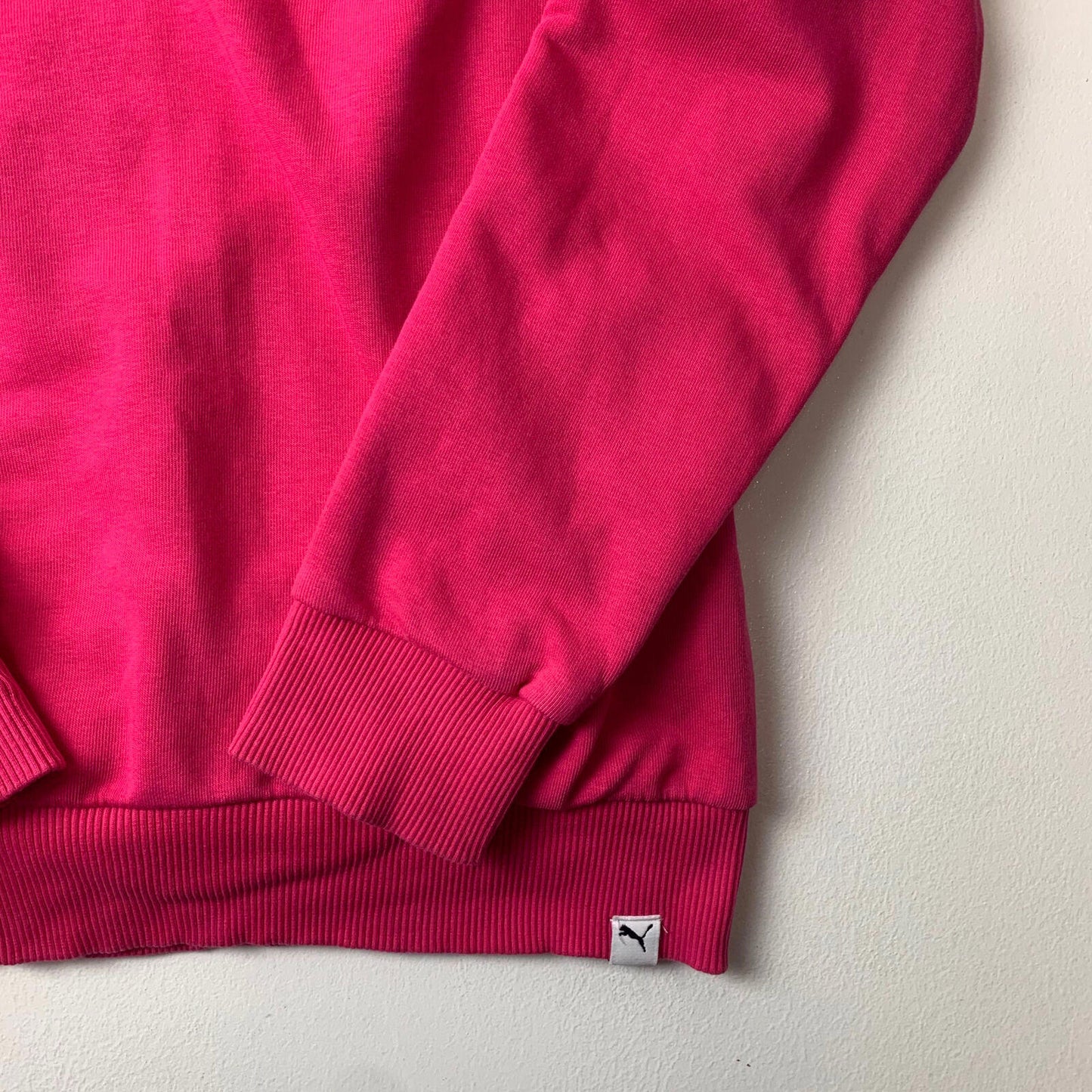 Women’s PUMA Pink Hoodie / Large / UK14 / Spellout