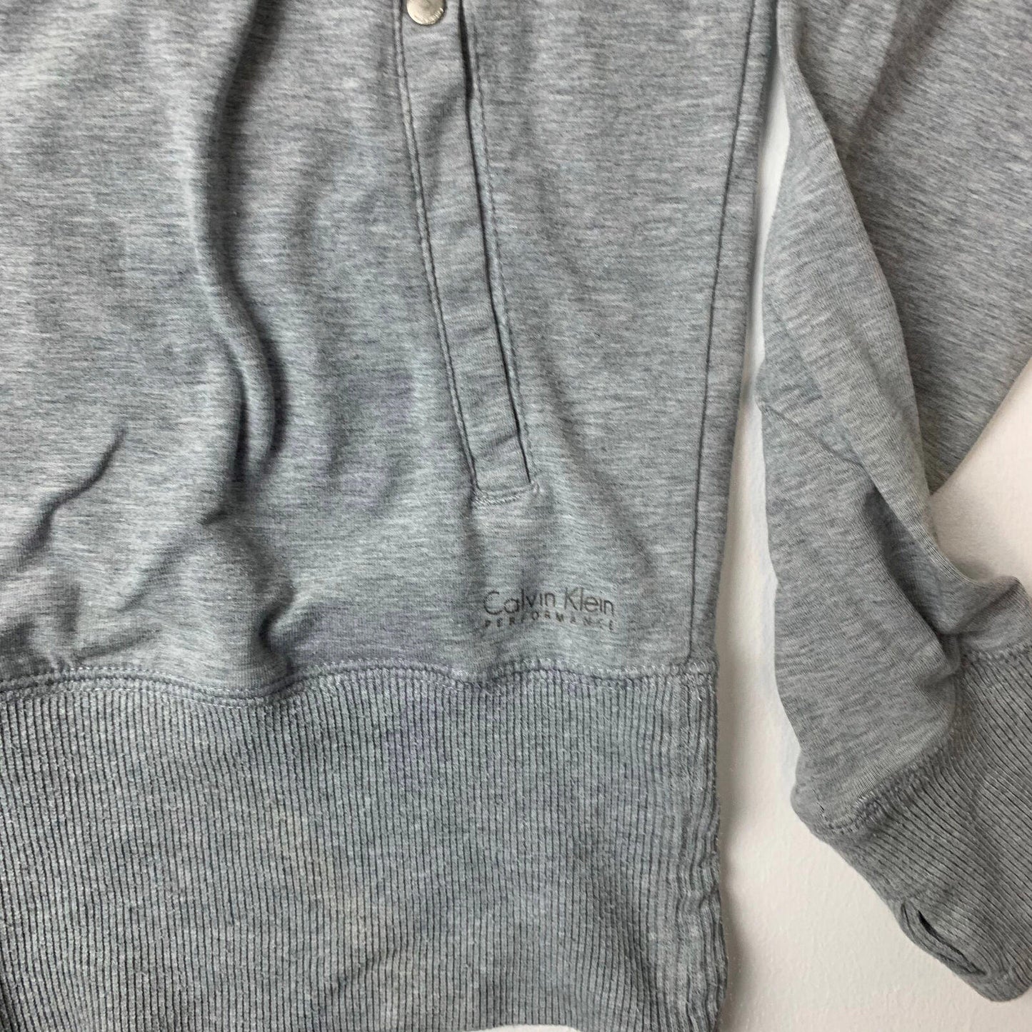 Girls Calvin Klein Performance Grey Hoodie / Youth Large / 14-15yrs