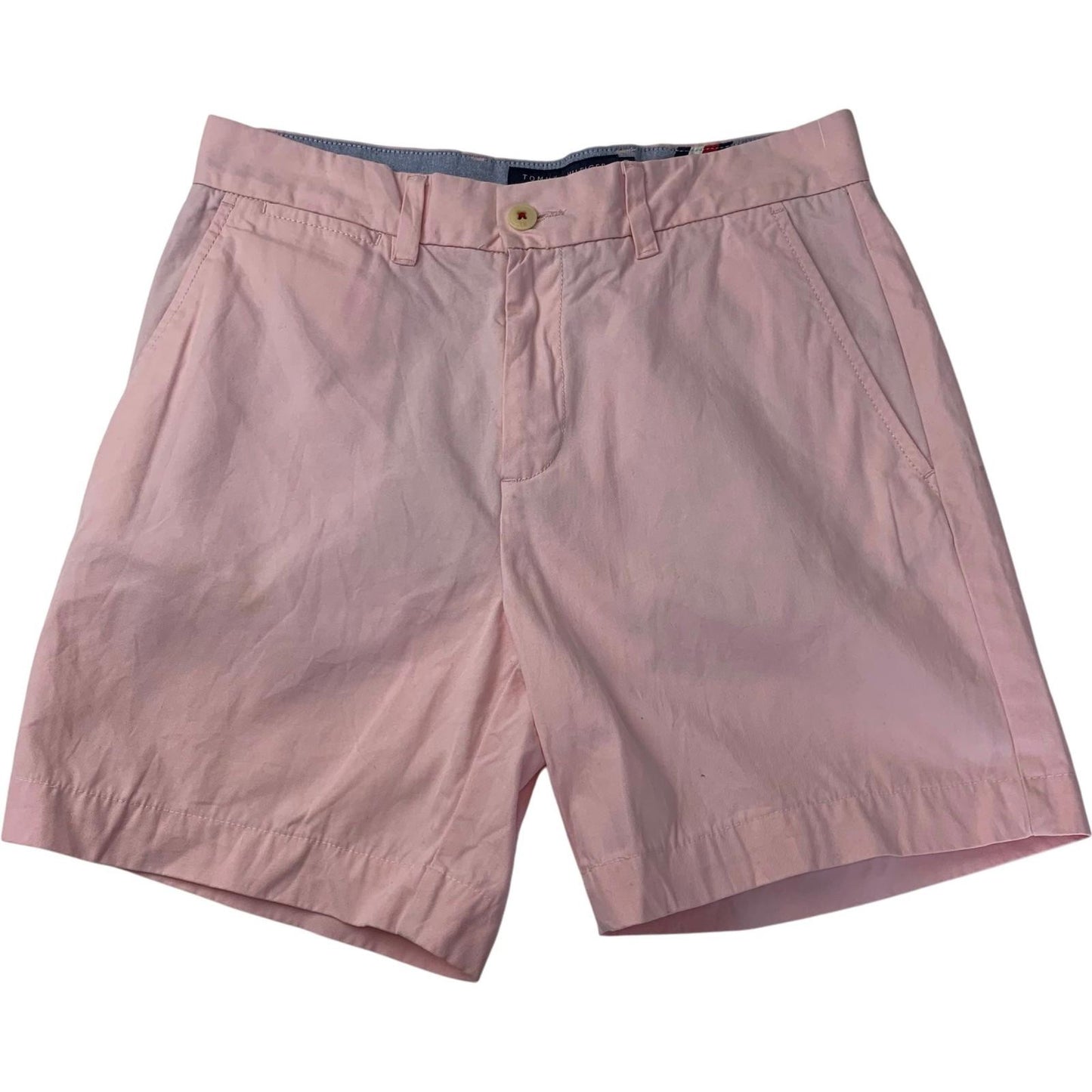 Tommy Hilfiger Classic Fit Chino Shorts Pink Casual Summer Mens W30