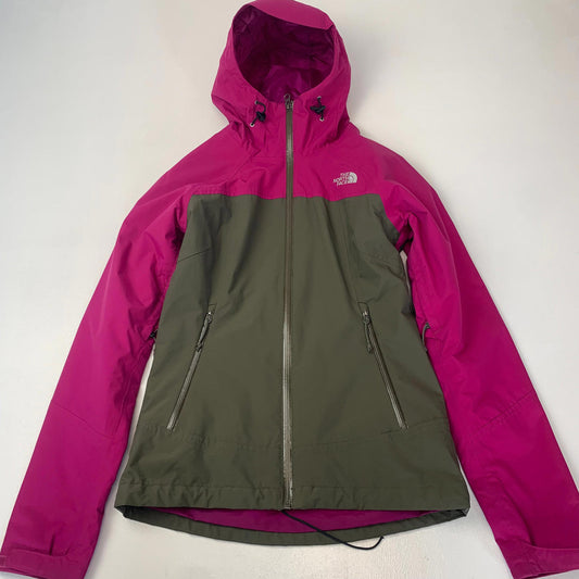 Women’s THE NORTH FACE Hyvent Jacket / Green & Pink / XS / Hiking / Walking