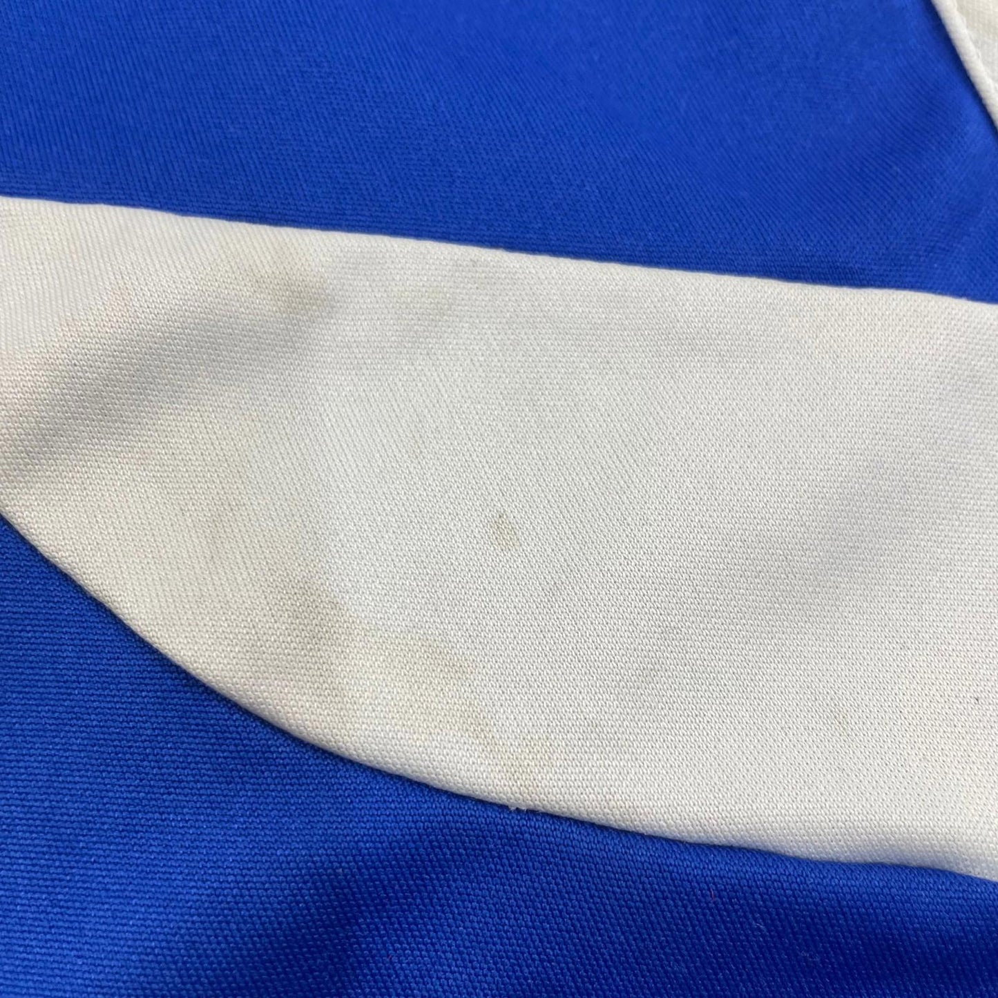 ADIDAS Climalite Athletic Shorts Blue Striped Design Mens UK M