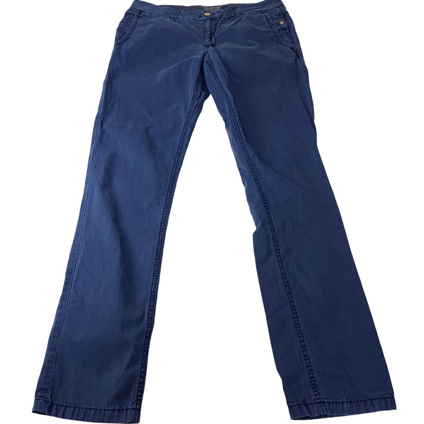 Hilfiger Denim Trousers Casual Blue Straight Fit Cotton Mens W34 L34