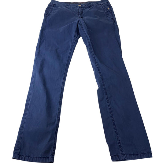 Hilfiger Denim Trousers Casual Blue Straight Fit Cotton Mens W34 L34